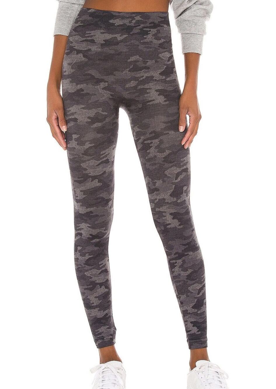 SPANX Look At Me Now Seamless High Waist Leggings Heather Camo Large L